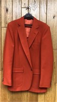 Vintage Lyle Stevens Illini Orange Suit Jacket