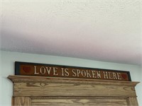love is spoken here sign