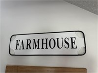 farm house tin sign