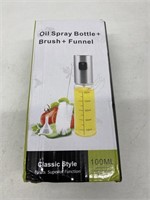 Oil Spray Bottle + Brush + Funnel