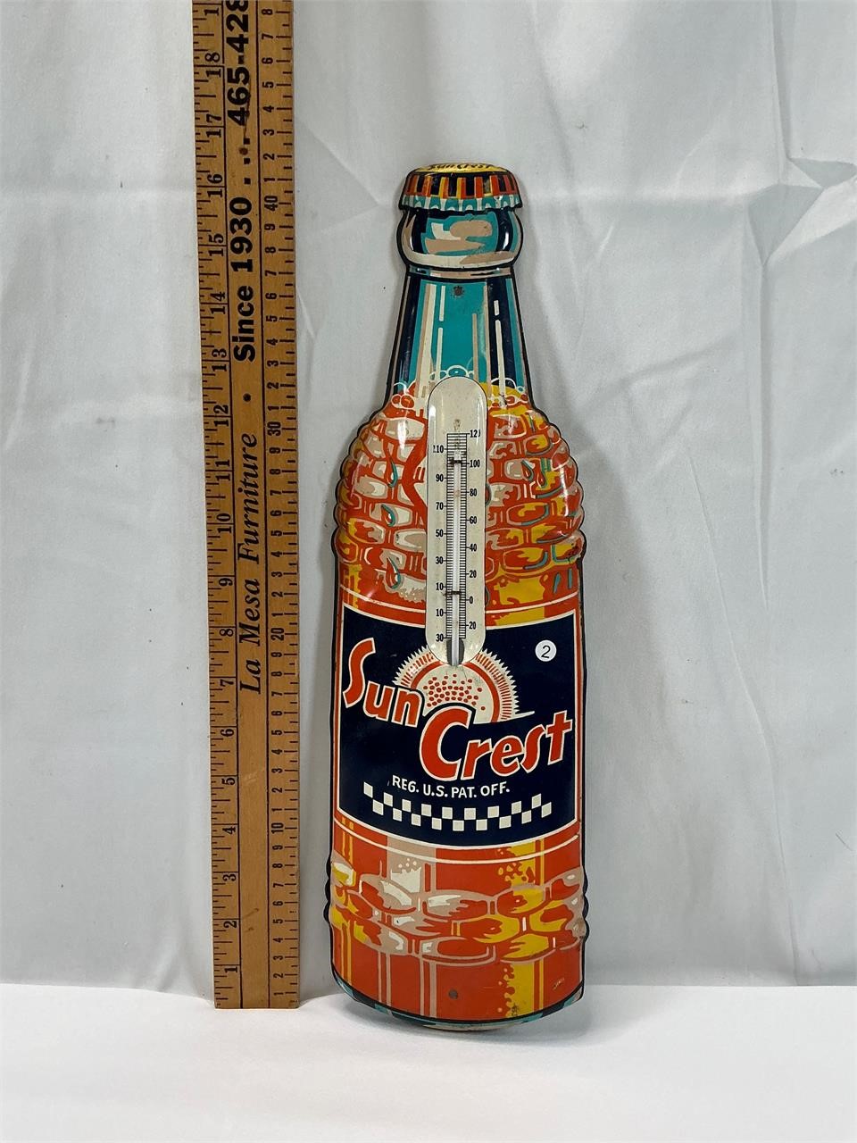 Vintage Sun Crest Thermometer