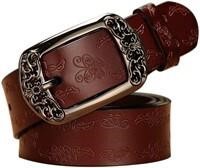 TUNGHO Vintage Womens Genuine Leather Belts