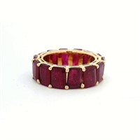 18ct Y/G Ruby 7.00ct (No heat) ring