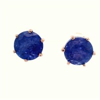 14ct r/g tanzanite (11.65ct) stud earrings