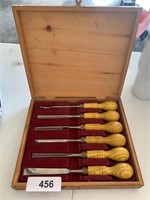 Chisel Set w/ Wood Box