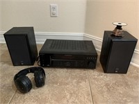 Sony Amplifier and Headphones, JBL Speakers