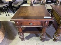 Large Wooden Side Table w/ Drawer