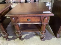 Large Wooden Side Table w/ Drawer