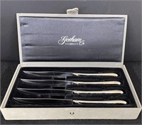 Gortham 1831 Stainless Steak Knife Set w/Box-4pc