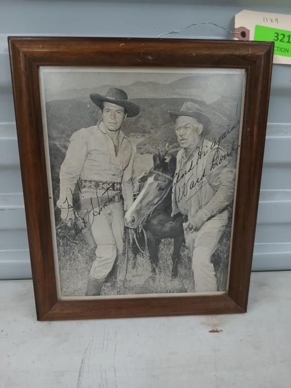 Framed signed portrait by Robert Horton and Ward
