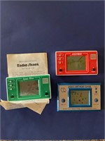 (3) 1980’s Handheld Radio Shack Video Games