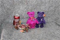 LOT OF THREE " TY BEANIE BABIES"