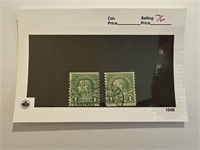 2PC FRANKLIN 1C STAMPS