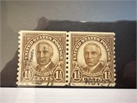 2PC 1 1/2 CENT HARDING STAMPS