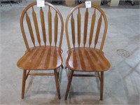 Two Wooden Dining Chairs NO SHIPPING