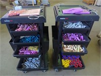 Two BaBylissPRO Salon Carts stocked with a Large