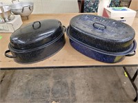 Pair of Granite Roasting Pans