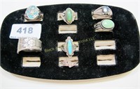 Lot of seven vintage rings