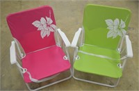 Set of 2 Folding Beach Chairs