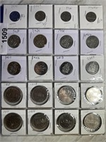 5¢, 50¢ & $1 Canadian Coins - Various Years