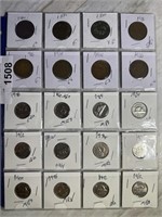 1¢ & 5¢ Canadian Coins - Various Years