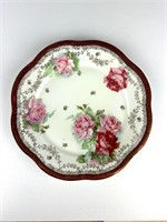 Mignon Bavaria hand painted plate gold accents