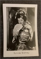 SYLVIA SIDNEY: Antique Tobacco Card (1933)