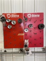 display rack with misc steel pullys