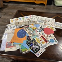 LARGE LOT OF SCRAPBOOK STICKERS