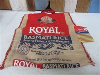 Burlap Basmati Rice Bag