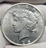 1925 Peace Silver Dollar Unc.