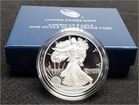 2021-W Proof Silver Eagle w/ Case & COA