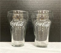 Two Drink Coca Cola Glasses