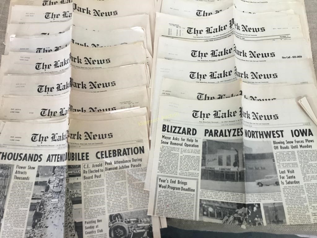 Lake Park IA newspapers 1950’s and 1960’s