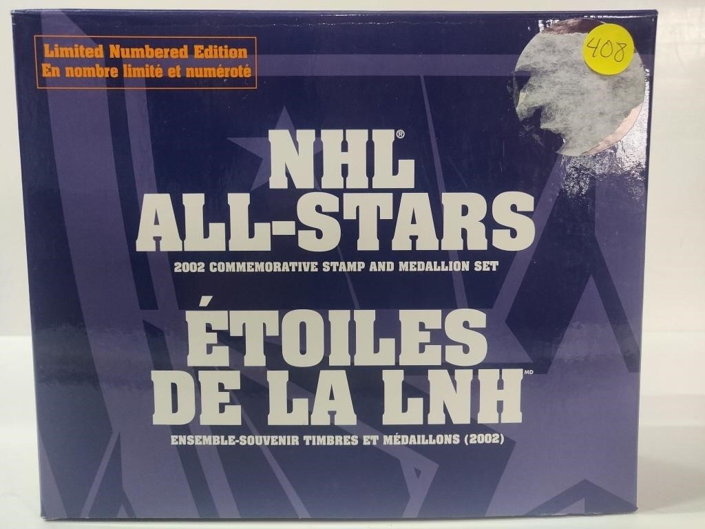 2002 NHL All Stars Commemorative Stamp & Medallion