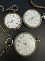Vintage Elgin, Waltham,800 pocket watches parts