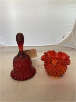 Fenton Bell & Hobnail Vase