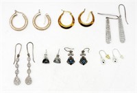 (7) PAIRS OF STERLING SILVER EARRINGS