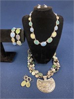 (2) Costume Jewelry Necklaces with matching