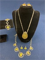(2) Costume Jewelry Necklaces with matching