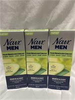 3 Boxes Nair Mens Hair Remover Cream. 200ml