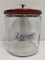 Large Glass Lance Jar Canister with Lid