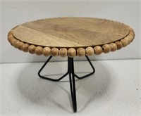 Gorgeous Wooden Bead Detail Cake Stand