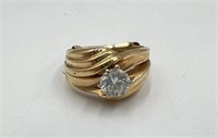 14K Yellow Gold Diamond Ring A