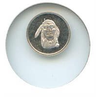 1 gram Silver Round - Indian, .999 Fine Silver