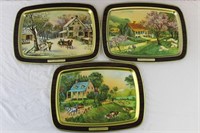 Currier & Ives American Homestead Trays
