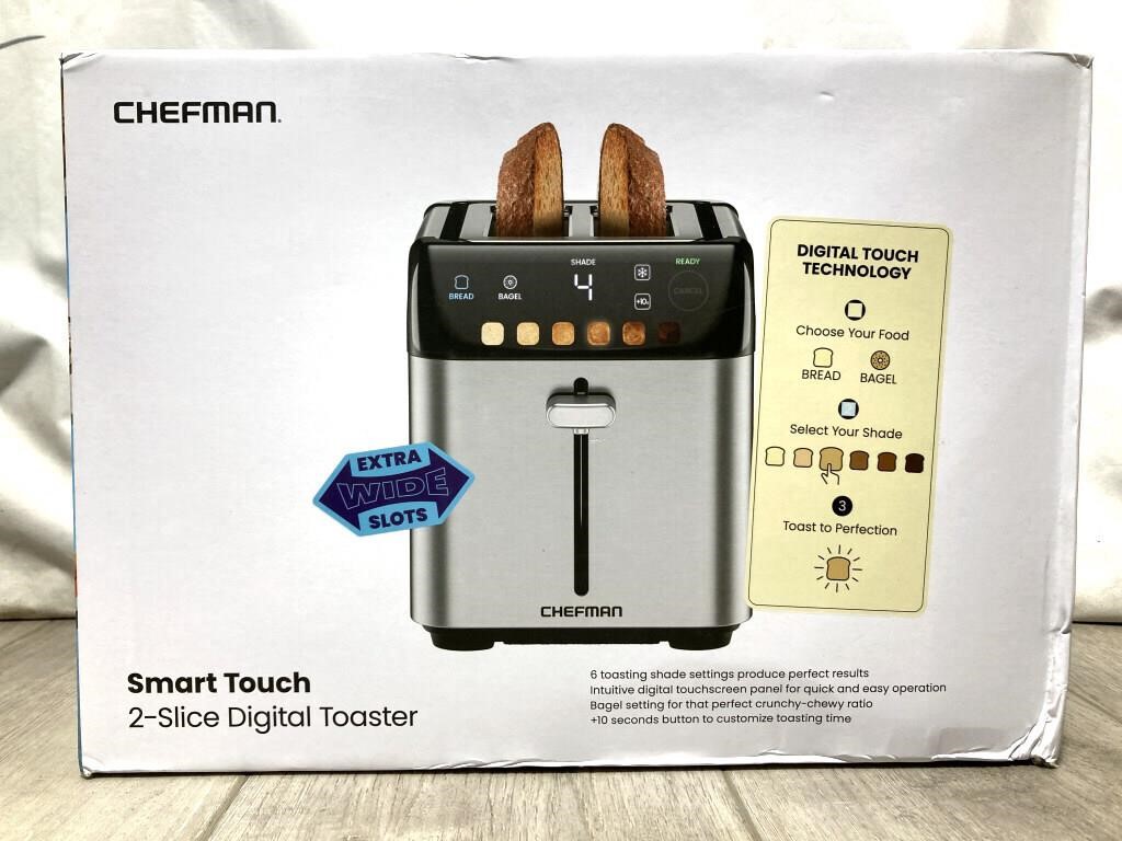 Chefman Smart Touch 2-slice Digital Toaster