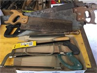 Group lot of various saws