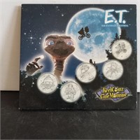 E.T. THE EXTRATERRESTRIAL MEDALLION REAL COINS