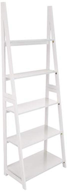 Amazon Basics Modern Ladder Bookcase with Solid